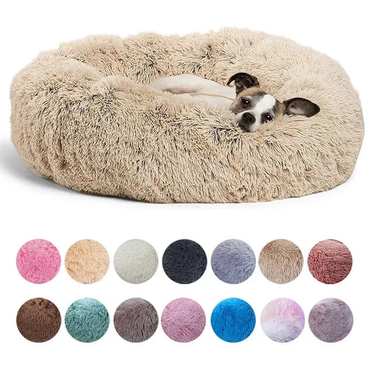 Rond Pluche Honden & Kattenbed  Superzacht en Warm
